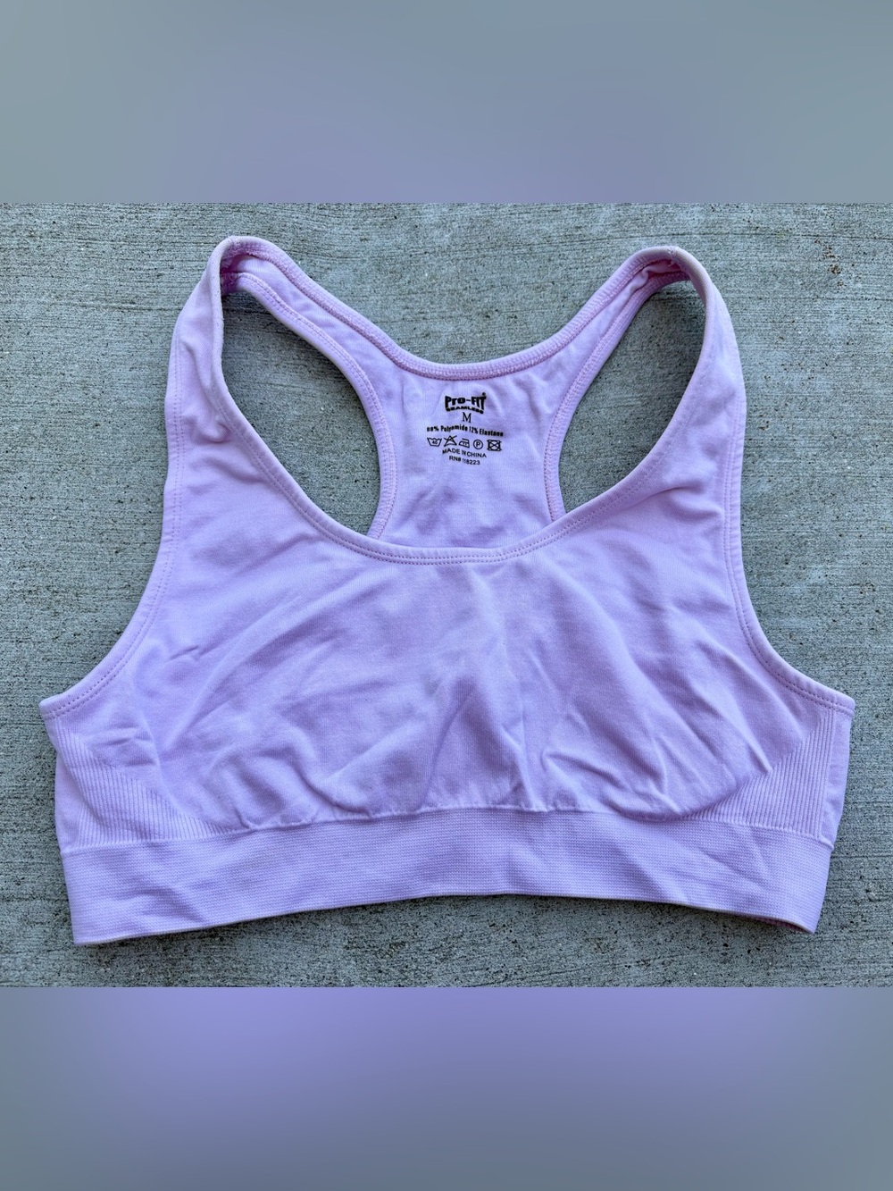 LIGHT PINK ATHLETIC SPORTS BRA